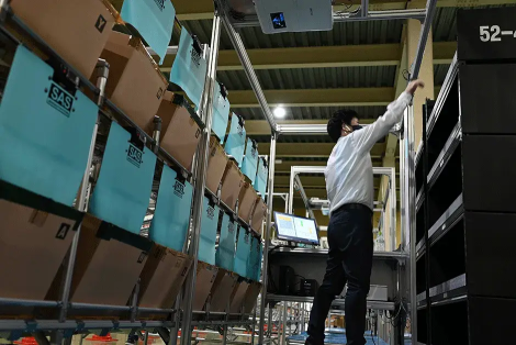 ピッキングの様子